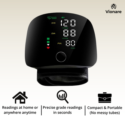 Vionare Smart Wrist Blood Pressure Monitor
