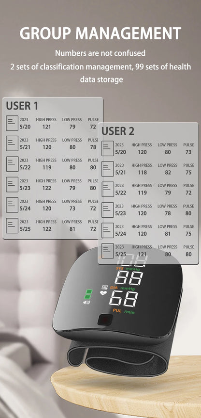 Vionare Smart Wrist Blood Pressure Monitor